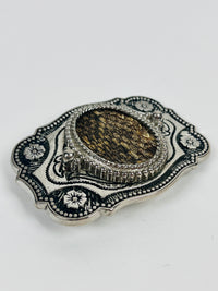 Vintage Snakeskin Belt Buckle