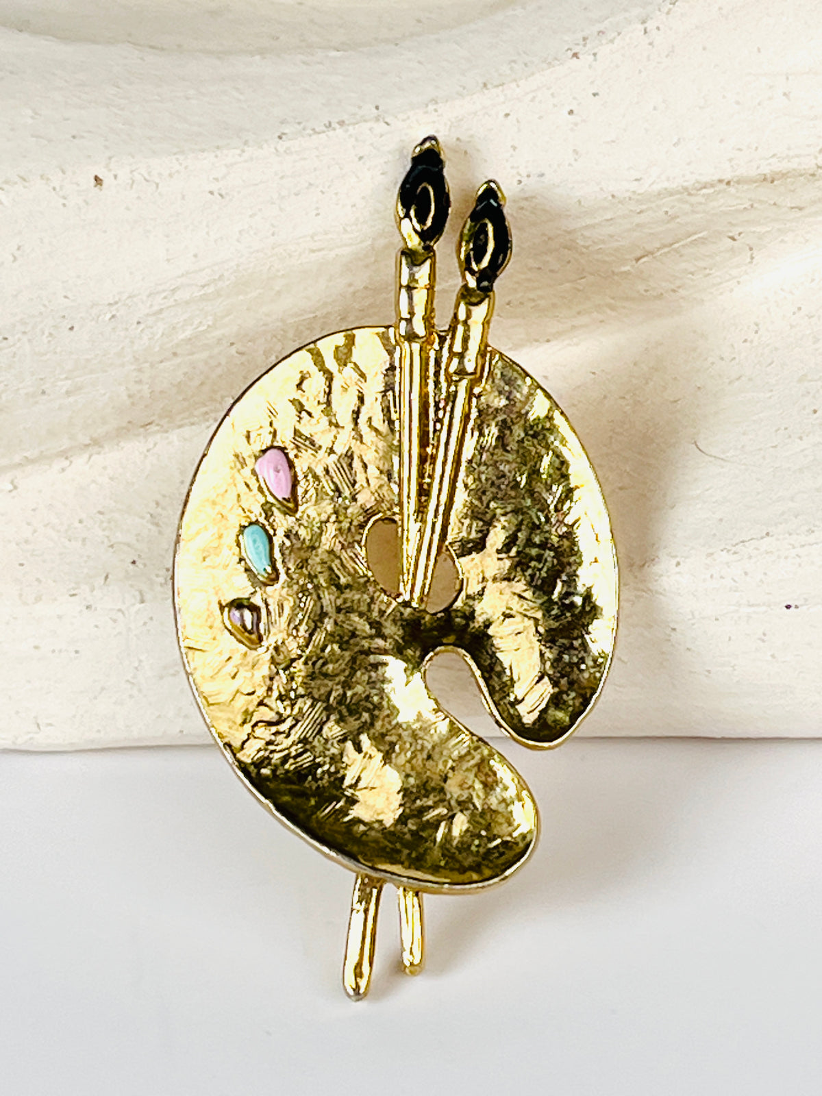 Vintage Artist Palette Brooch