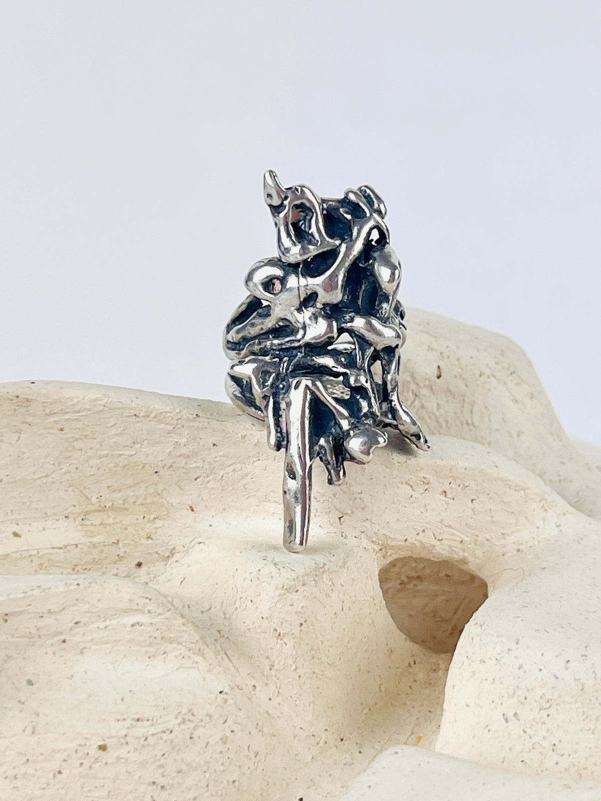Vintage Sculptural Sterling Ring