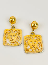 Vintage Anne Klein Lion Earrings