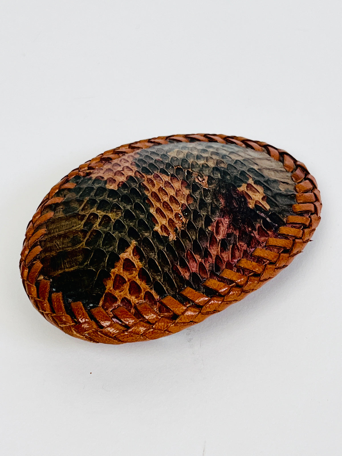 Vintage Snakeskin Belt Buckle