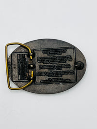 Vintage Rocky Mountain Goat Brass Belt Buckle