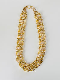Vintage Gold Tone Collar Necklace