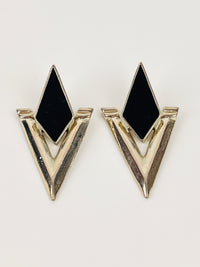 Vintage Silver Tone Costume Earrings