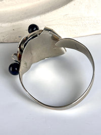 Vintage Handmade Modernist Shell Cuff