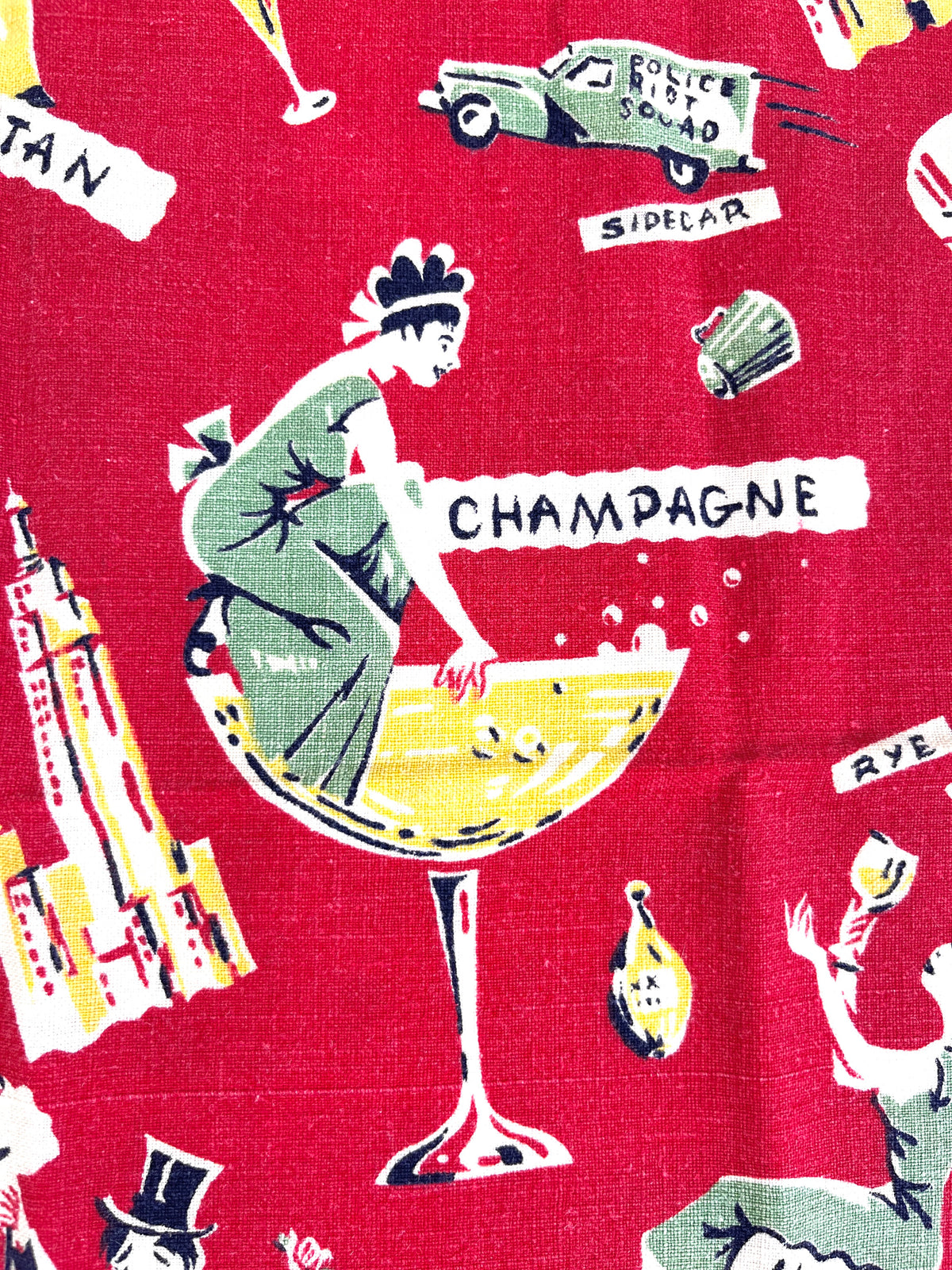 Vintage 1950s Mid-Century Bar Towel
