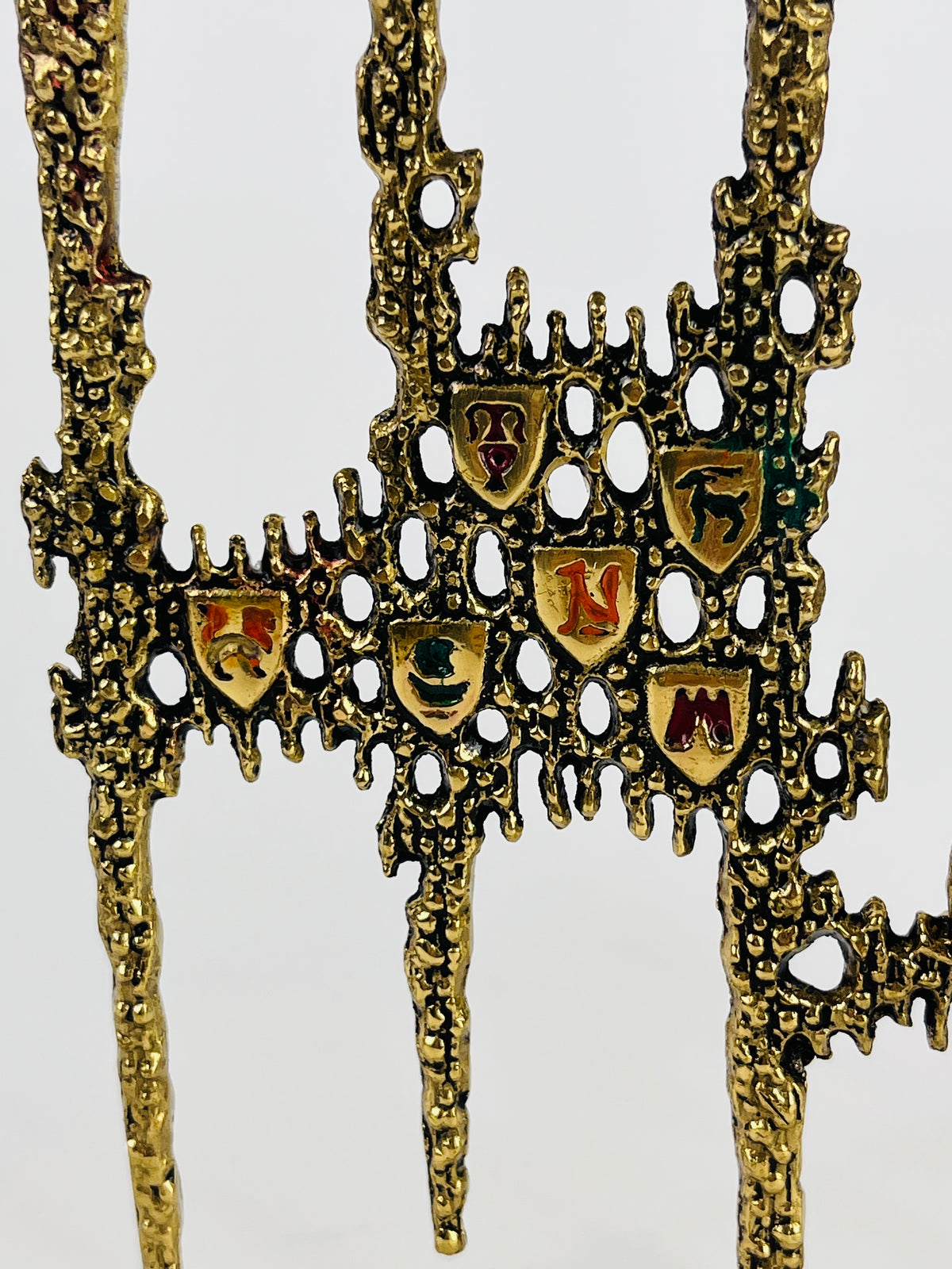 Brutalist Brass Menorah