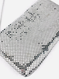 Vintage Silver Metal Mesh Bag