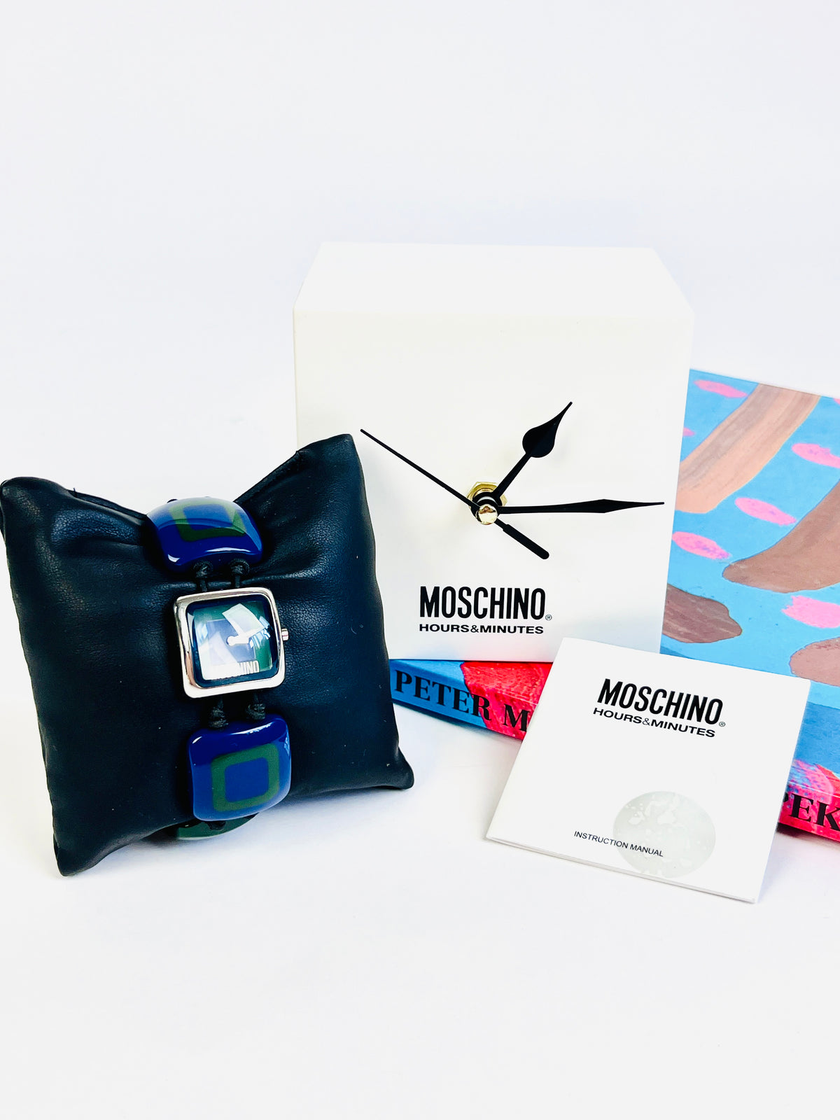 90s Moschino Hours & Minutes Watch and Desk Clock - “I Love 70”
