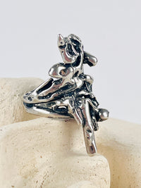 Vintage Sculptural Sterling Ring