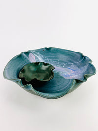 Handmade Studio Pottery Chip and Dip