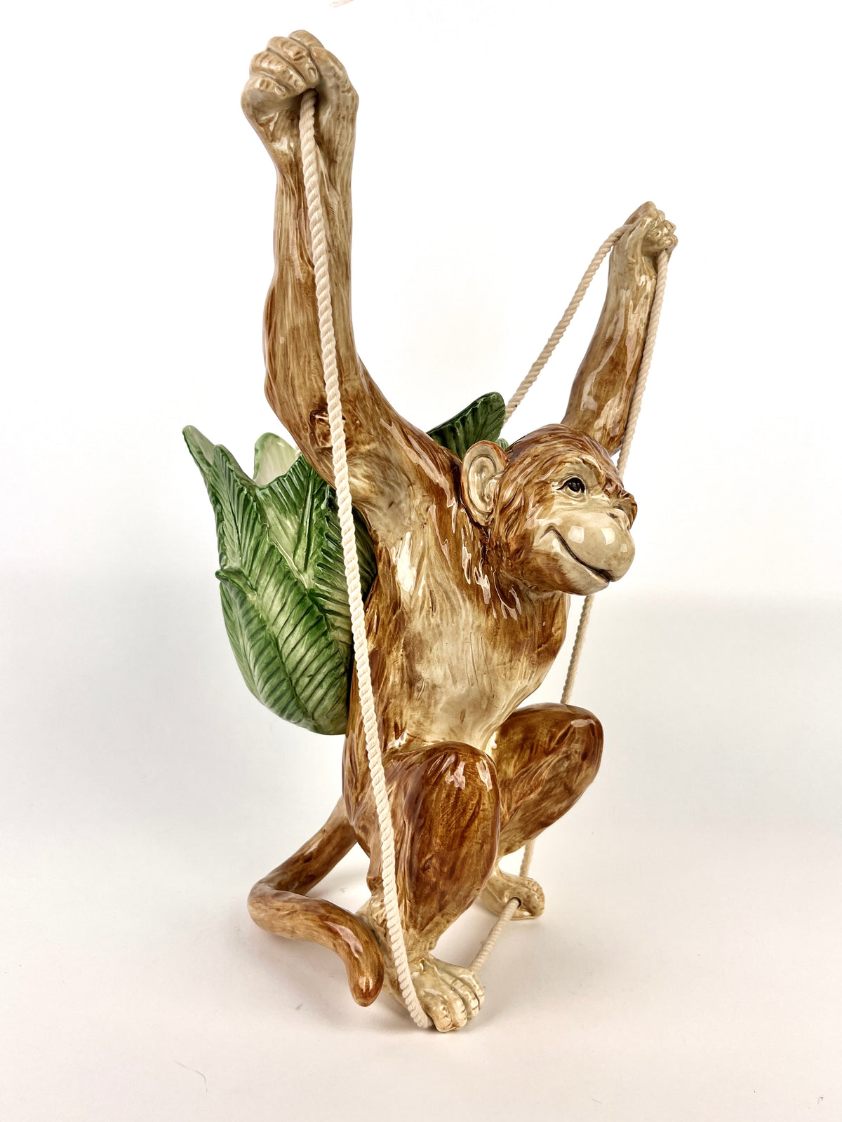 Rare Vintage Fitz & Floyd Hanging Monkey Planter