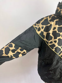 Vintage Animal Print Windbreaker Jacket