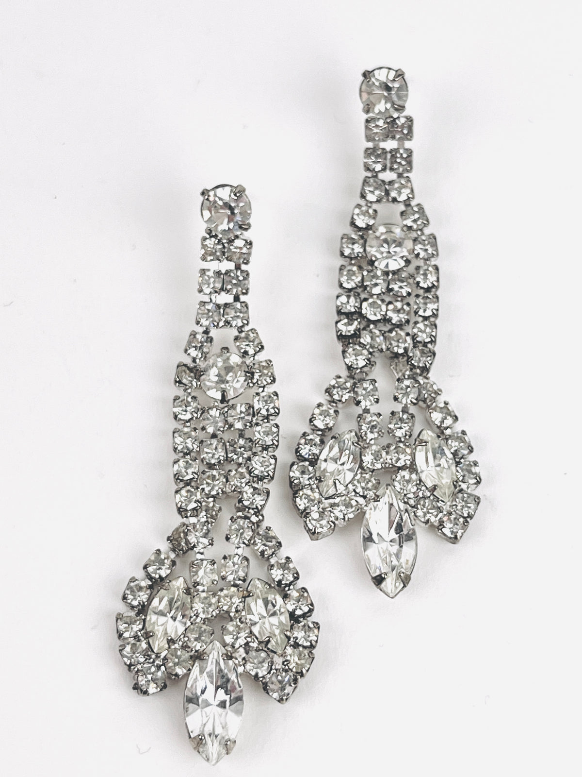 Vintage Rhinestone Drop Earrings