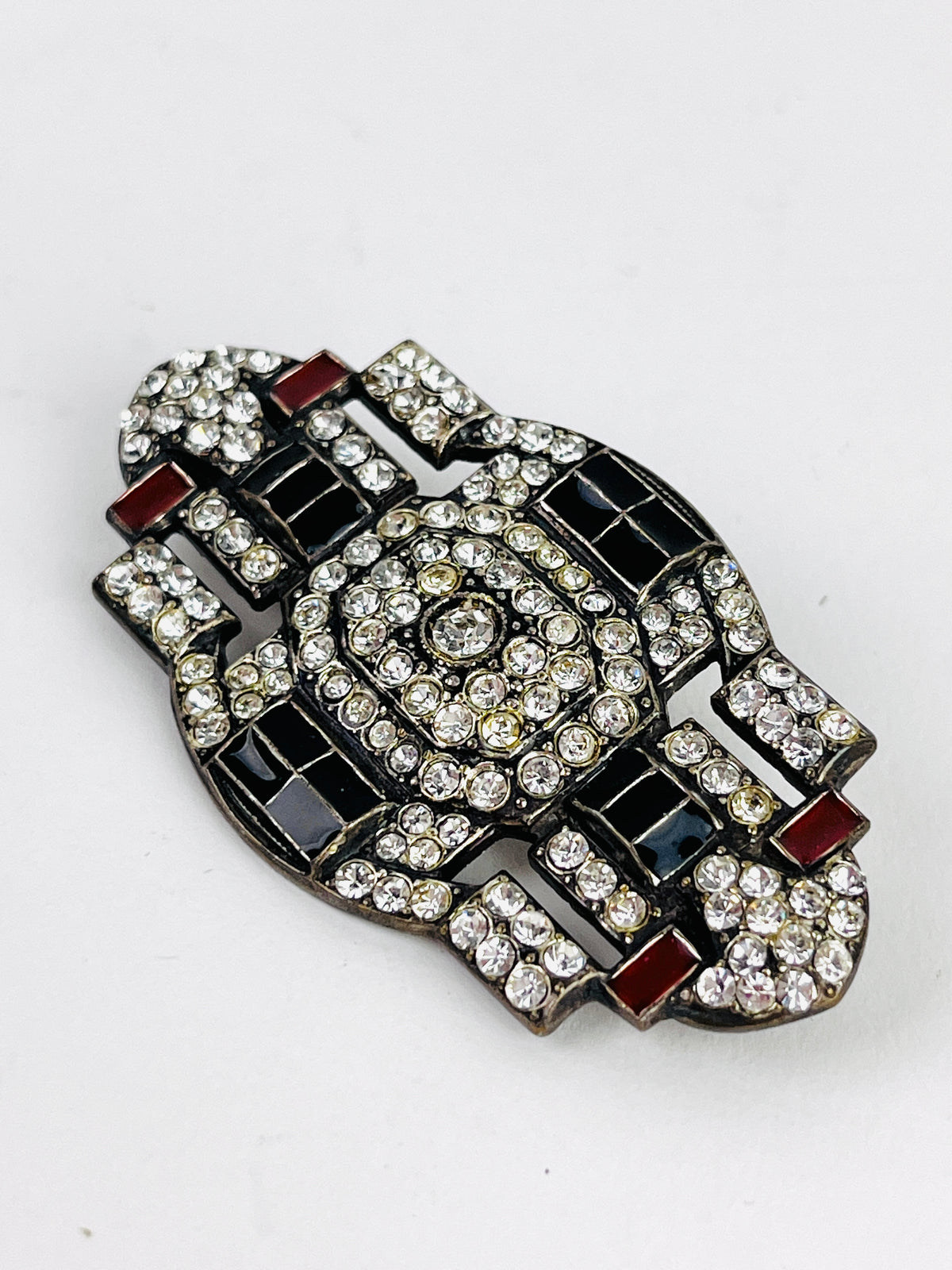 Vintage Art Deco Rhinestone Brooch
