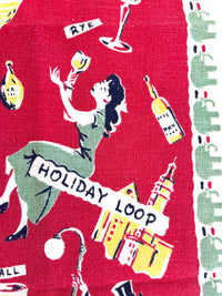 Vintage 1950s Mid-Century Bar Towel