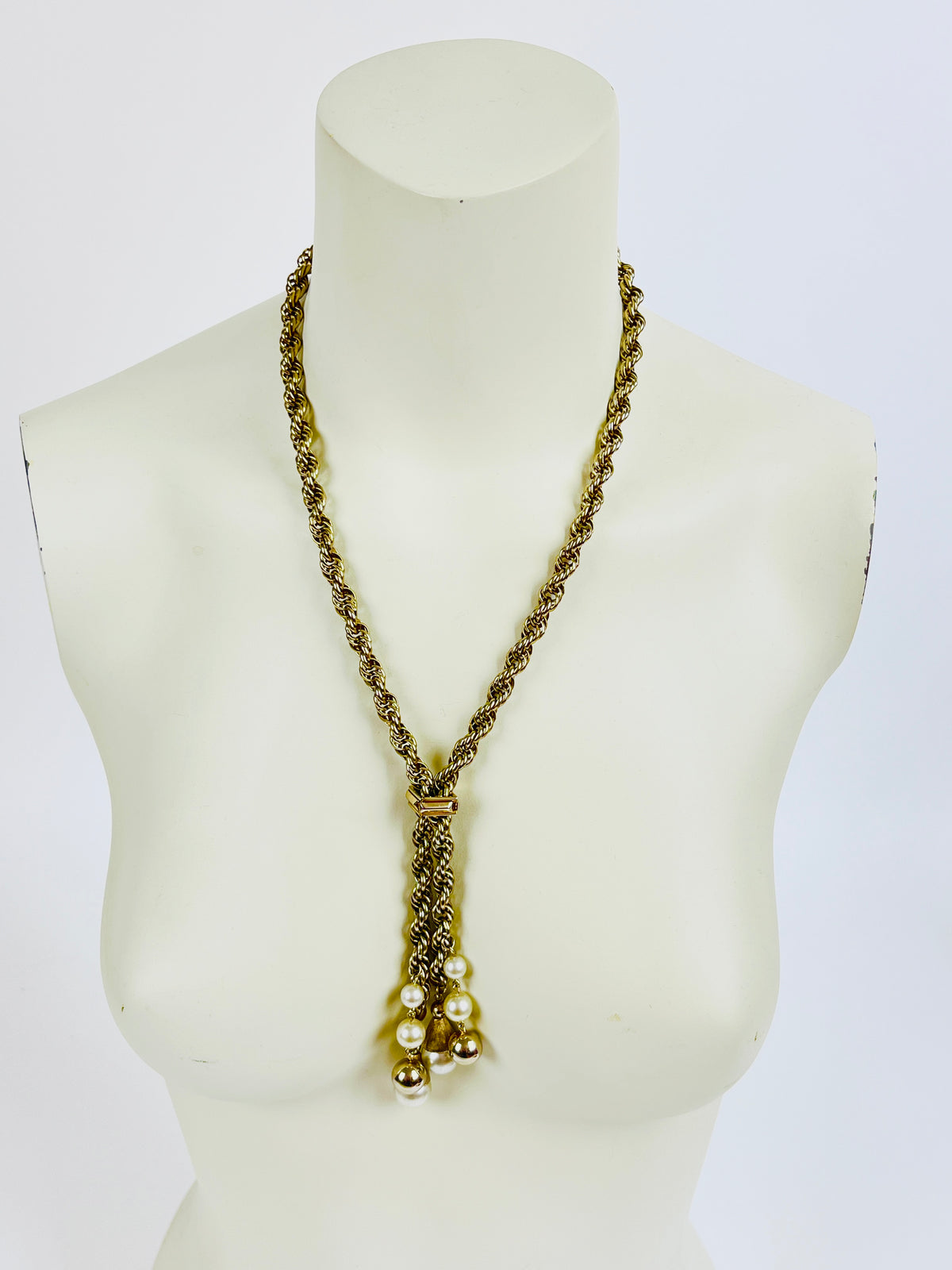 Vintage Adjustable Rope Chain Necklace