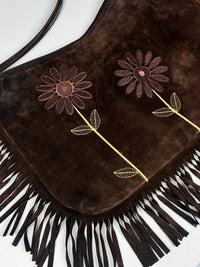 Vintage Italian Leather Fringe Bag