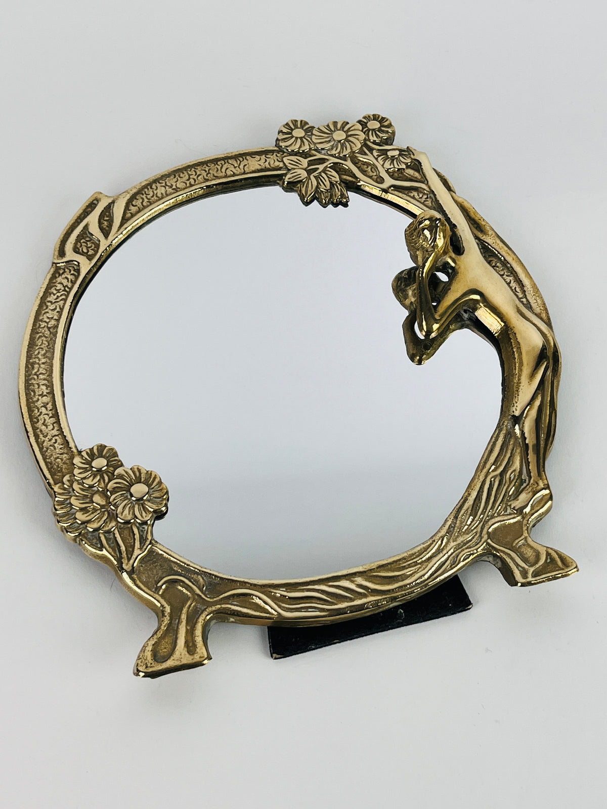 Brass Art Nouveau Mirror