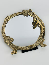 Brass Art Nouveau Mirror