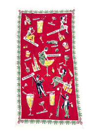 Vintage 1950s Mid-Century Bar Towel