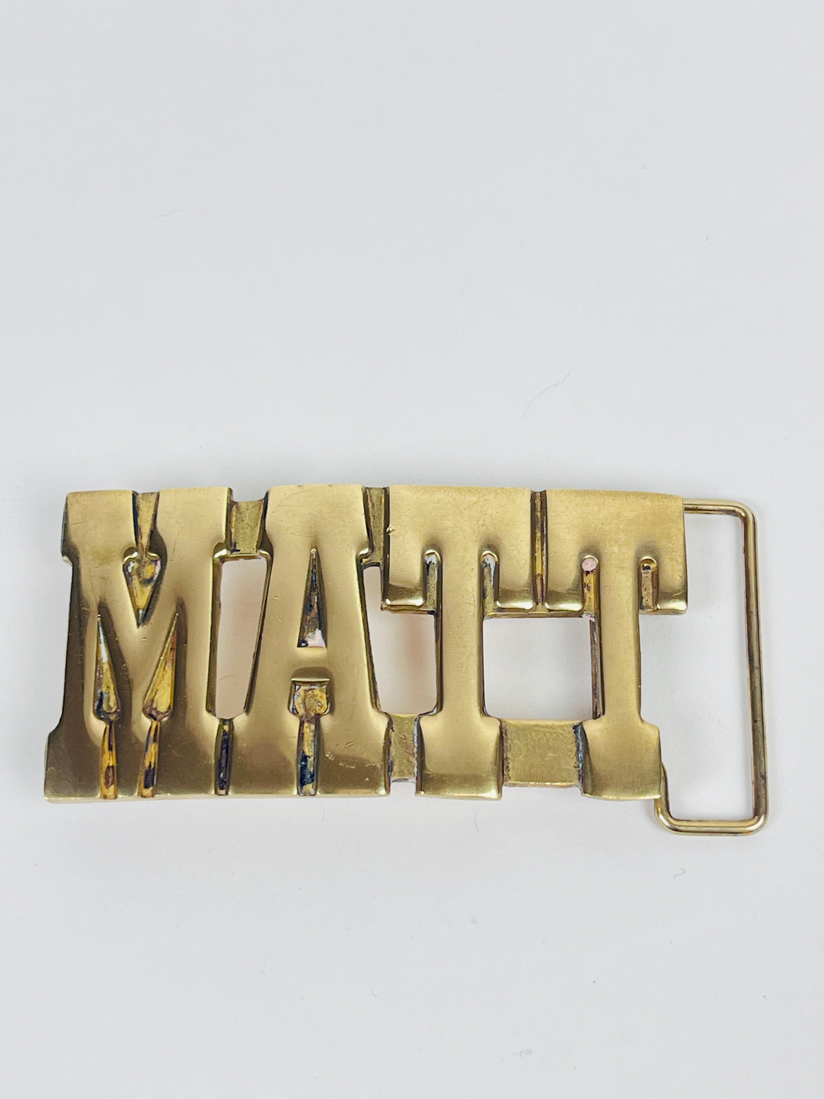 Vintage Brass “Matt” Belt Buckle