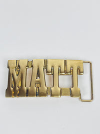 Vintage Brass “Matt” Belt Buckle
