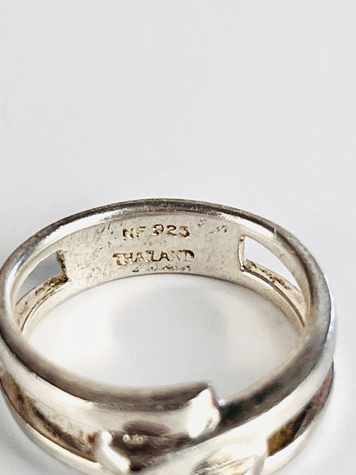 Vintage Sterling Interlocking Bands Ring