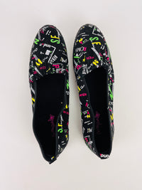 Vintage 90s Printed Canvas Shoes