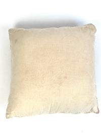 Vintage Needlepoint Rose Pillow