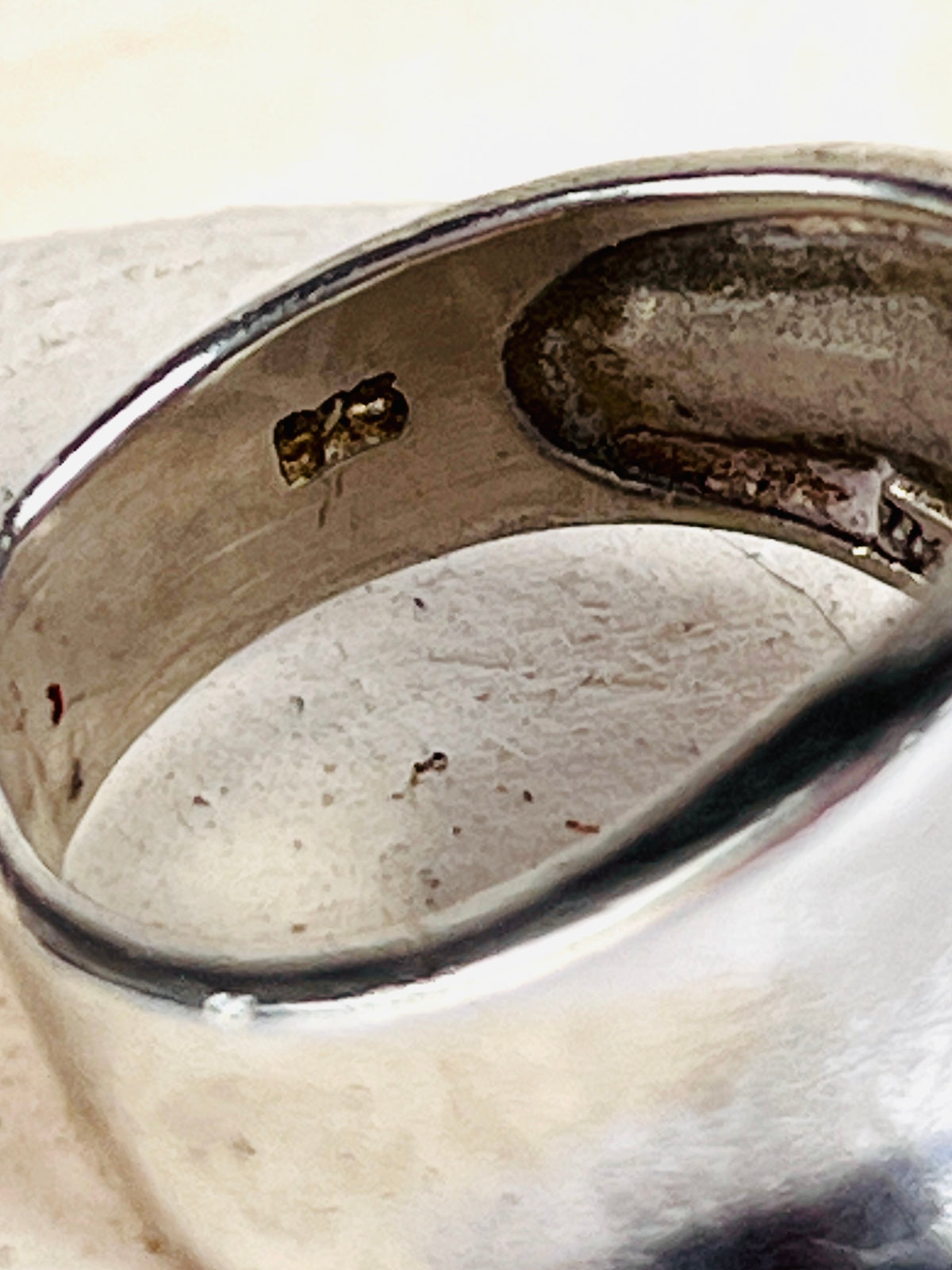 Vintage Modernist Sterling Silver Wave Ring