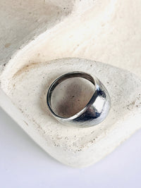 Modernist Sterling Dome Ring