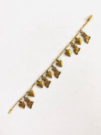 Vintage Cat Charm Bracelet