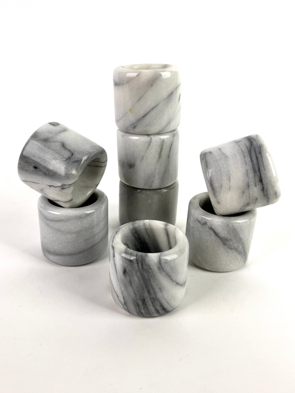 Vintage Marble Napkin Rings