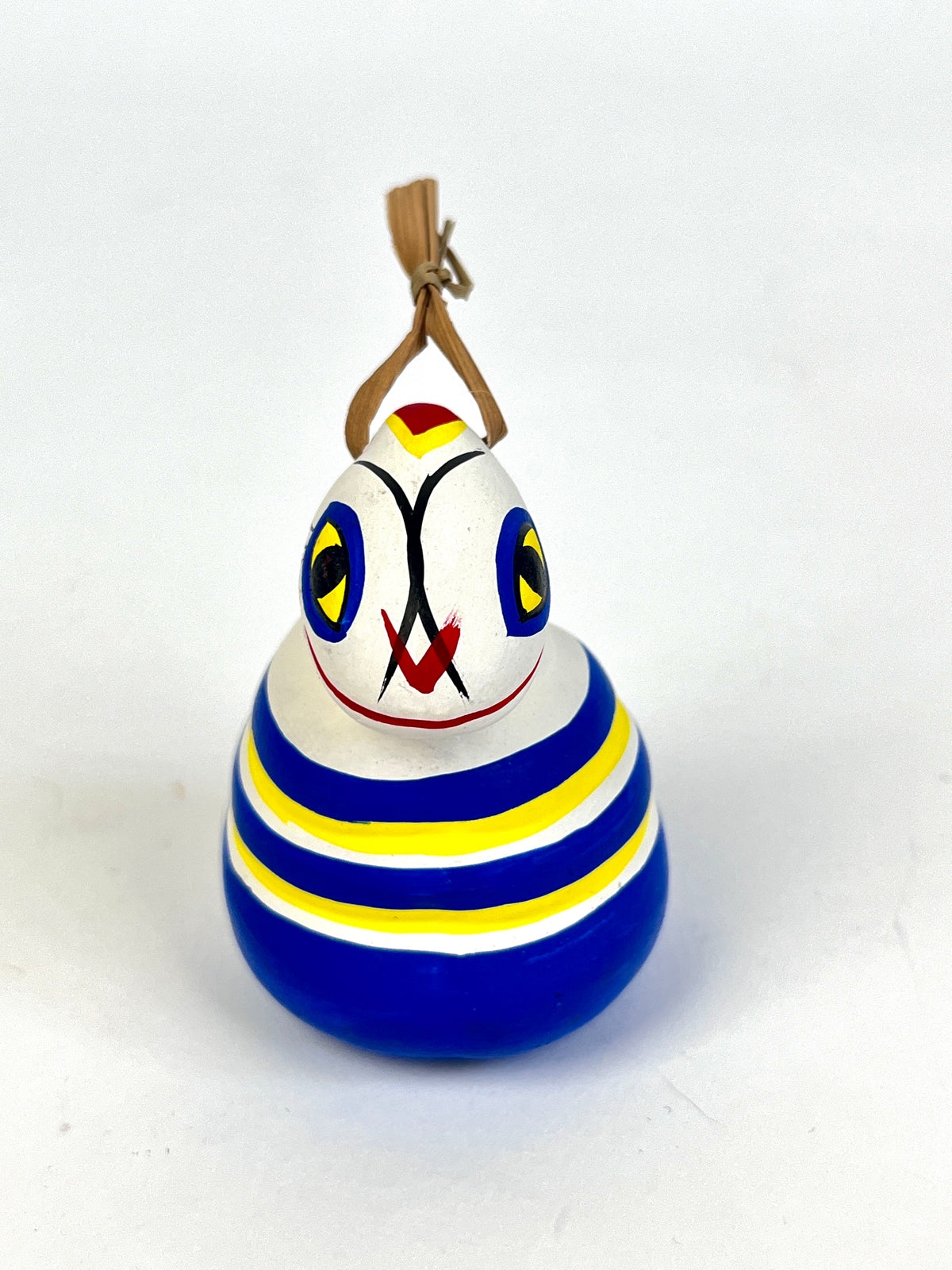 Vintage Japanese Zodiac Clay Bell - Snake