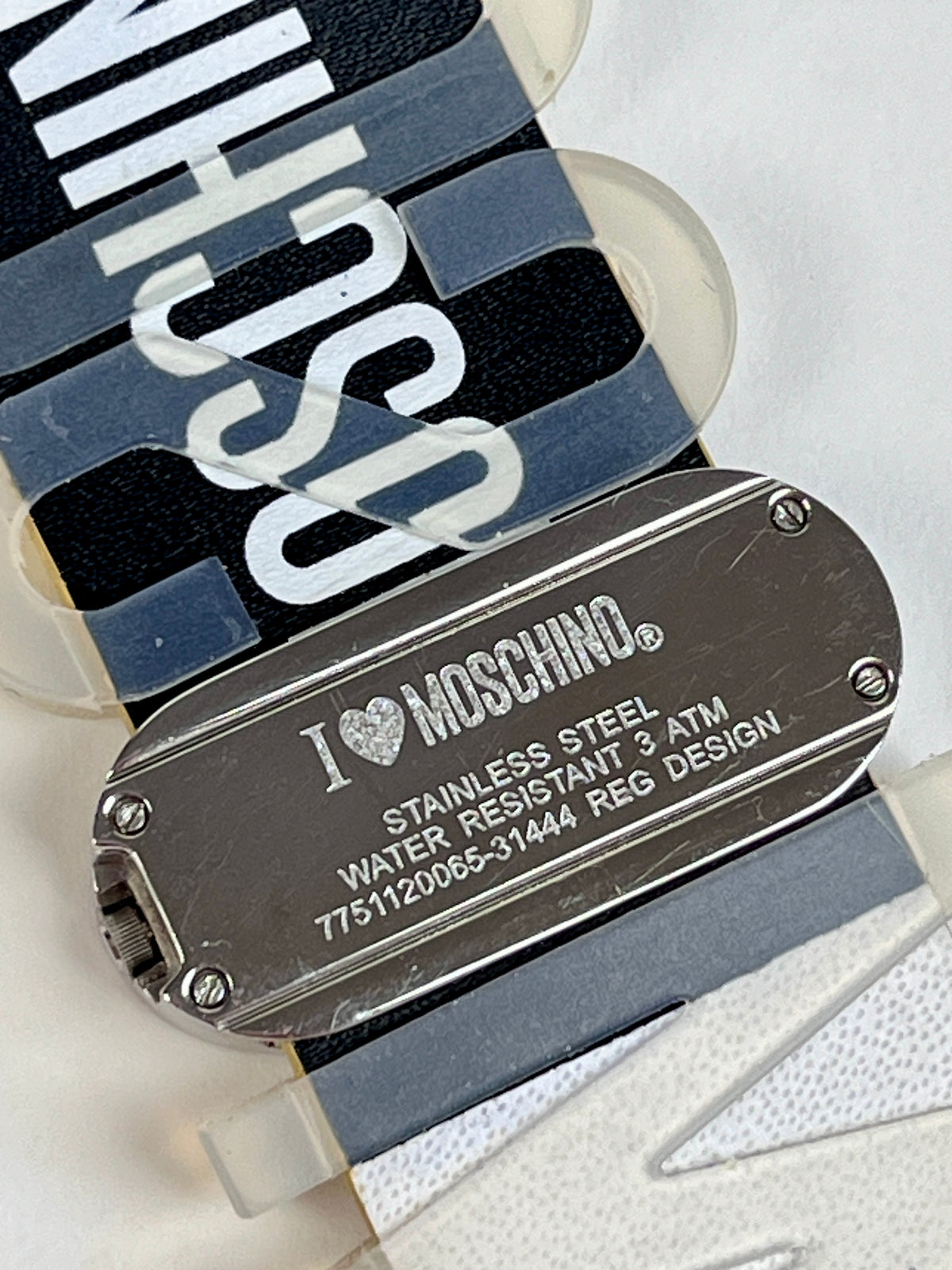 90s Moschino Hours & Minutes Watch and Desk Clock - “I 🖤 Moschino”