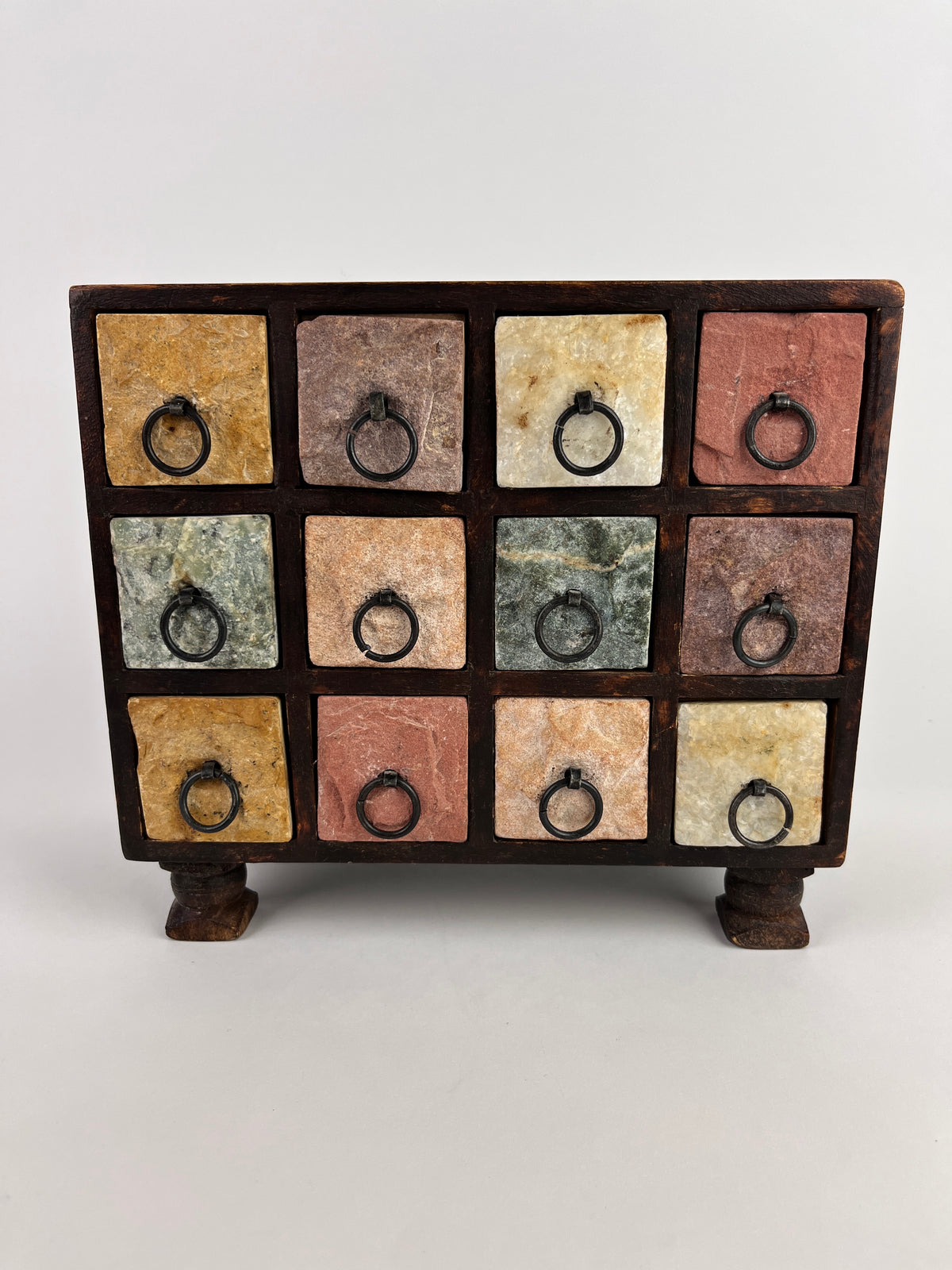 Vintage Stone and Wood Box