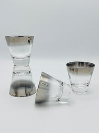 Vintage Silver Fade Shot Glasses