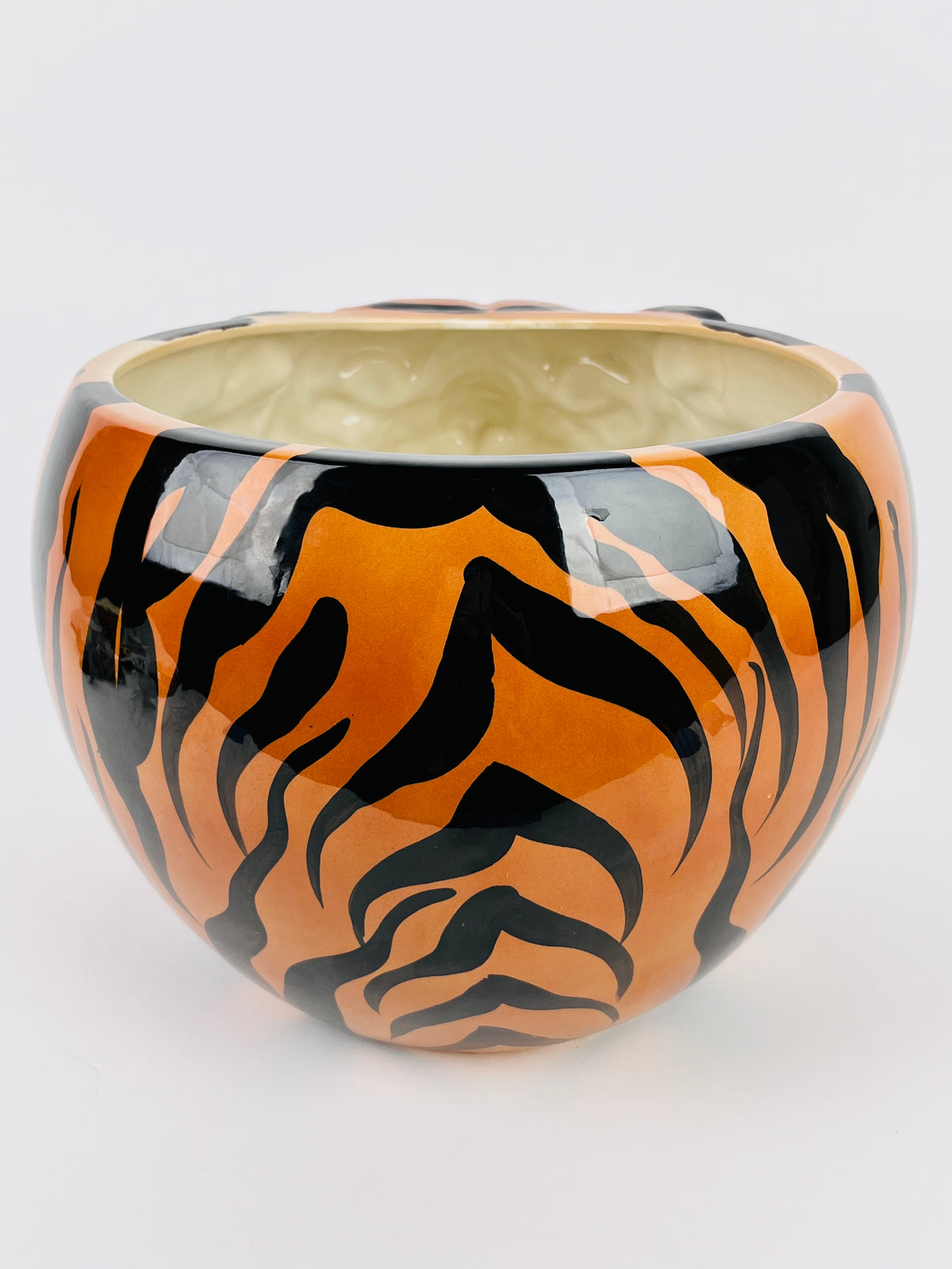Rare Vintage Fitz & Floyd Tiger Head Planter