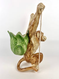 Rare Vintage Fitz & Floyd Hanging Monkey Planter