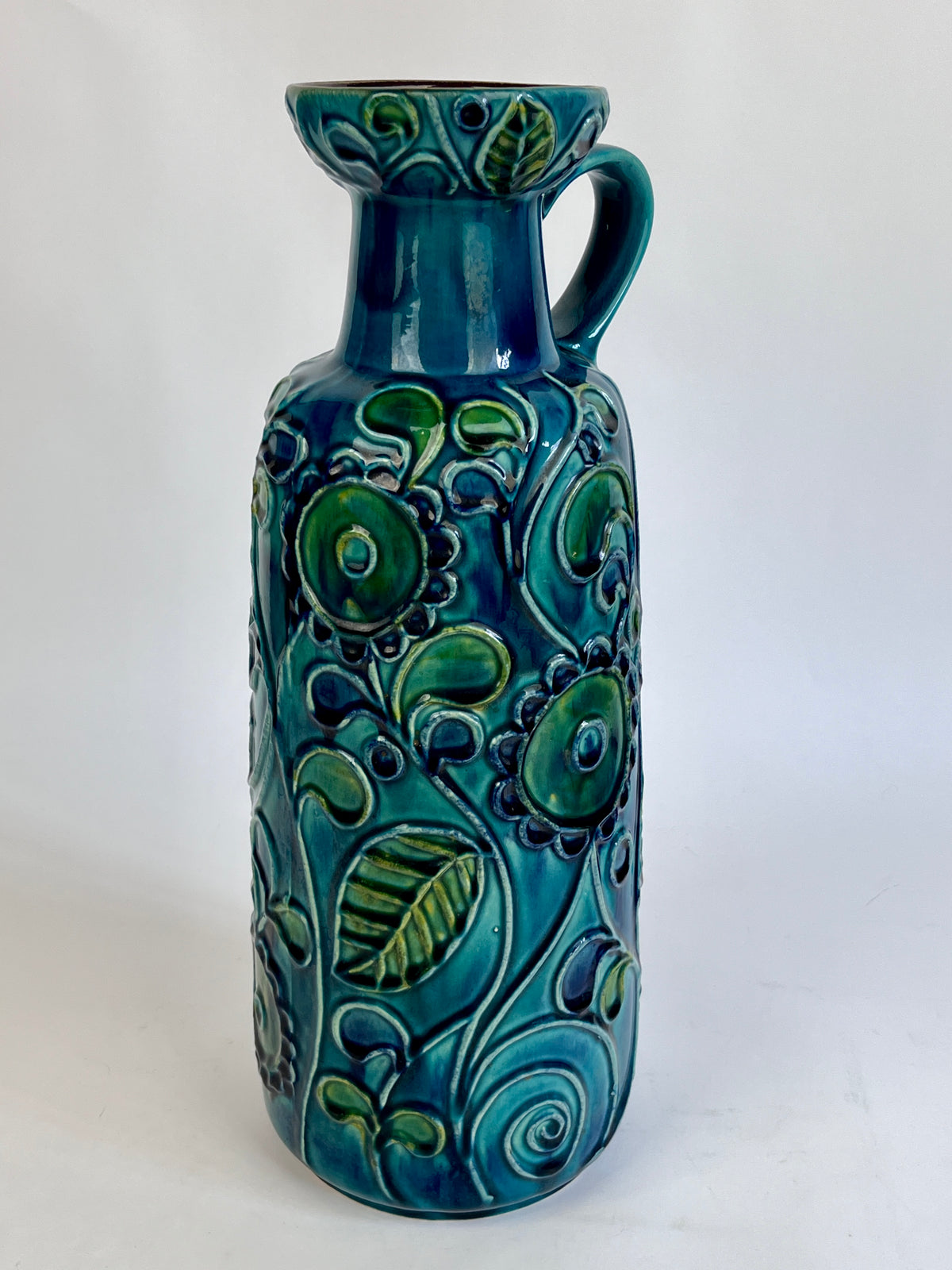 Mid-Century Modern Floral Vase by Bay Keramik