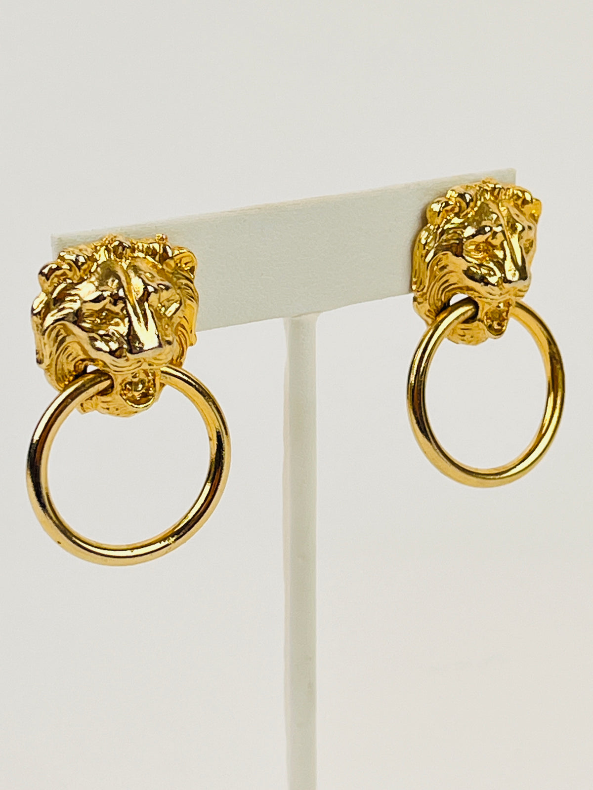 Vintage Lion Doorknocker Earrings