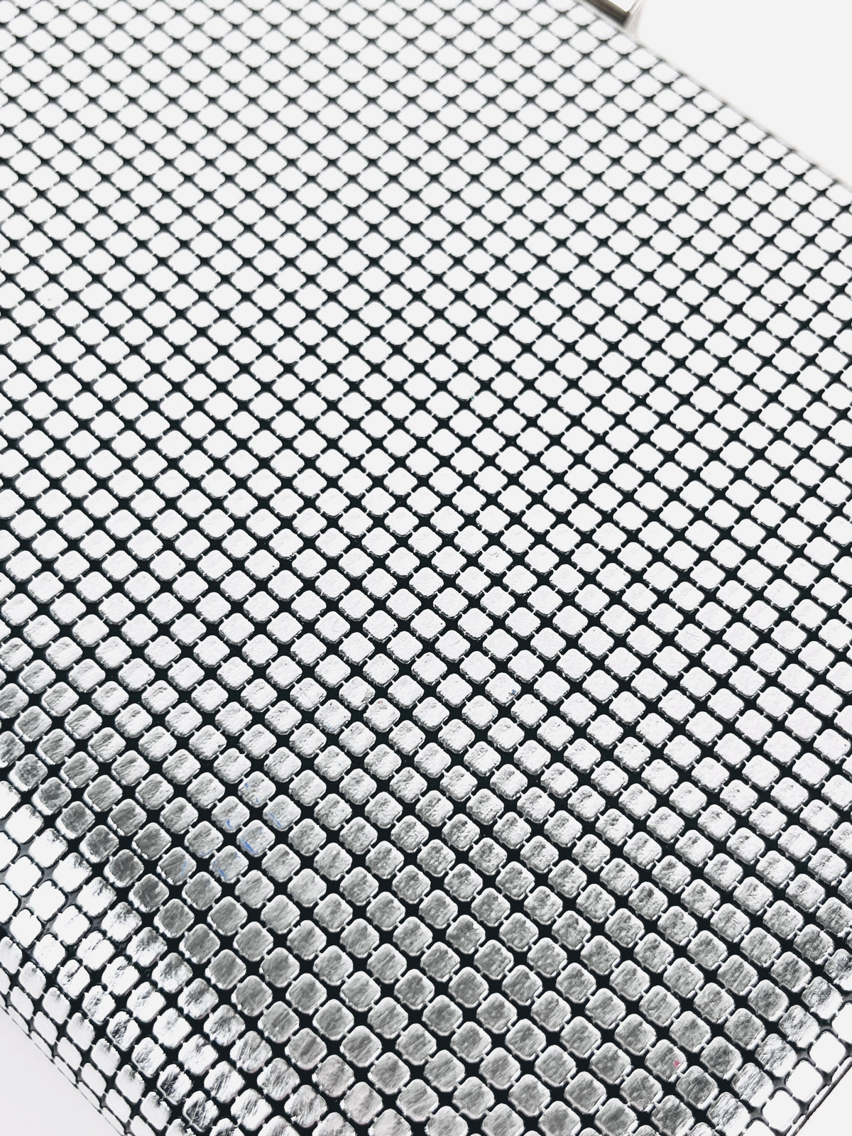 Vintage Silver Grid Bag