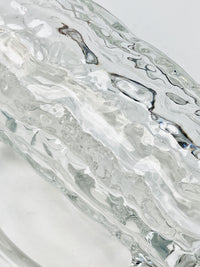Vintage Textured Glass Tankard Mugs