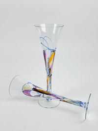 Crystal Champagne Flutes, 2pc