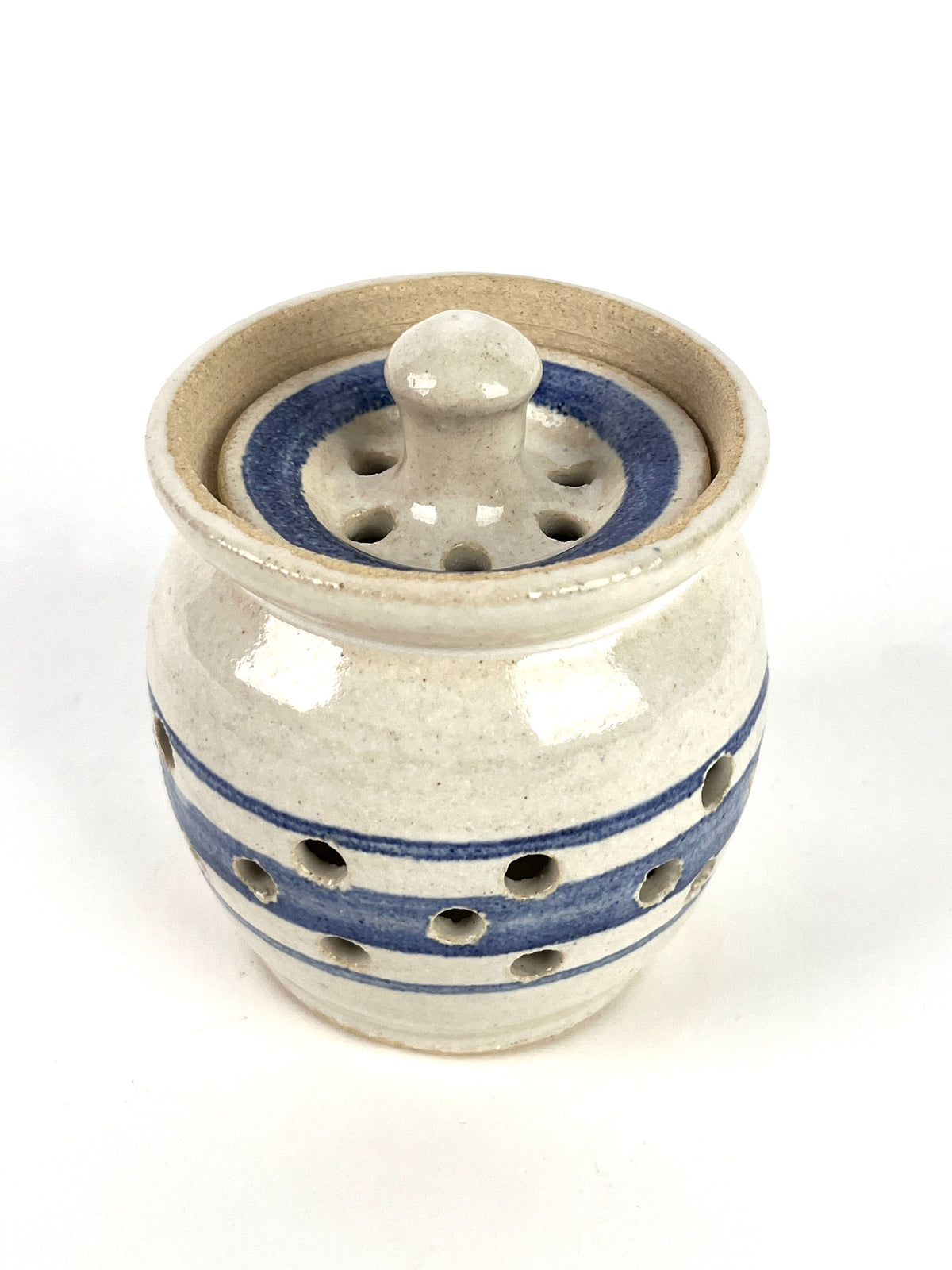 Handmade Stoneware Garlic Jar