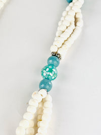 Vintage Mother of Pearl Peacock Necklace