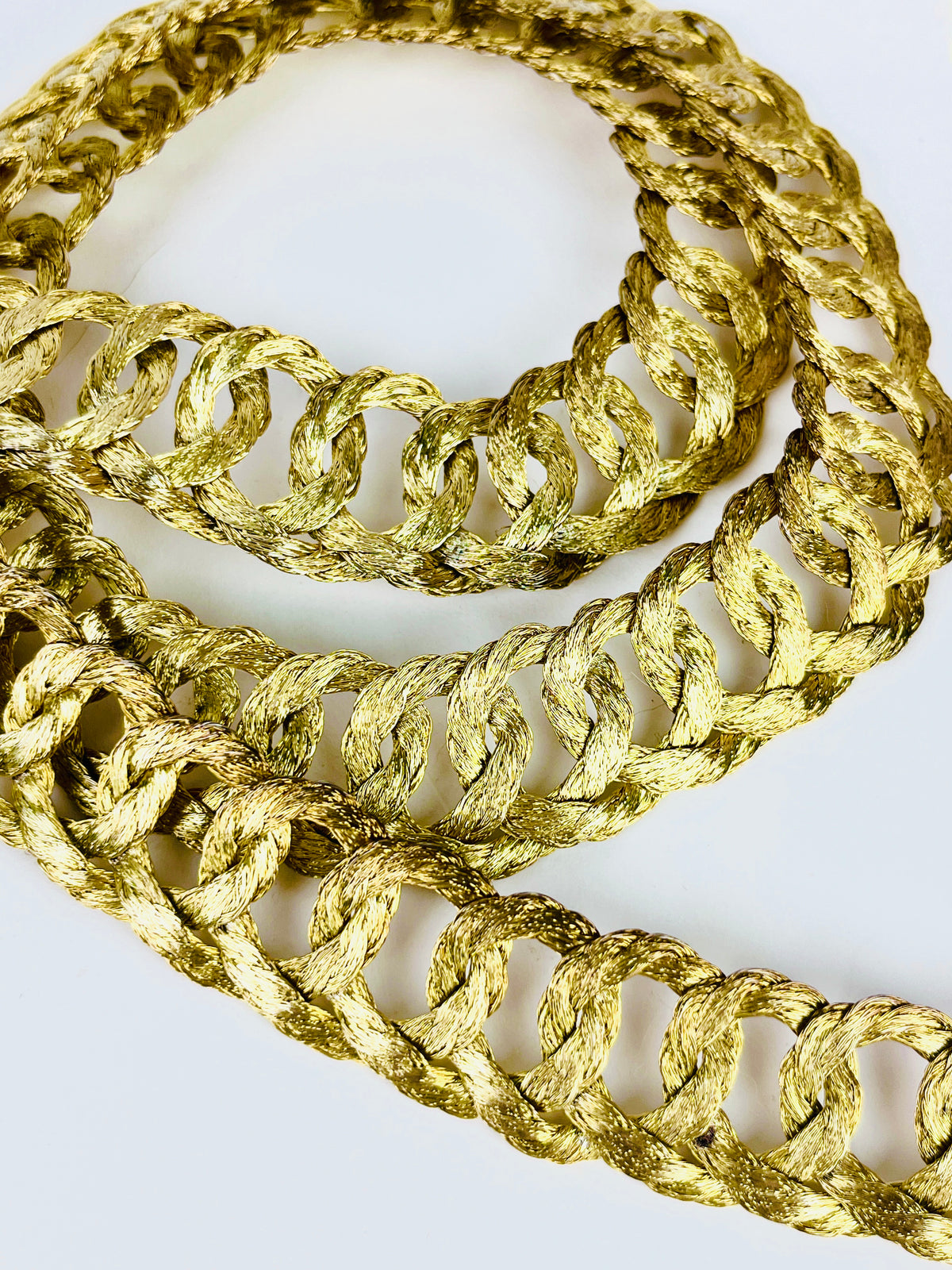 Vintage Braided Wire Belt
