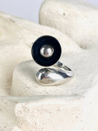 Modernist Sterling Silver Bypass Ring