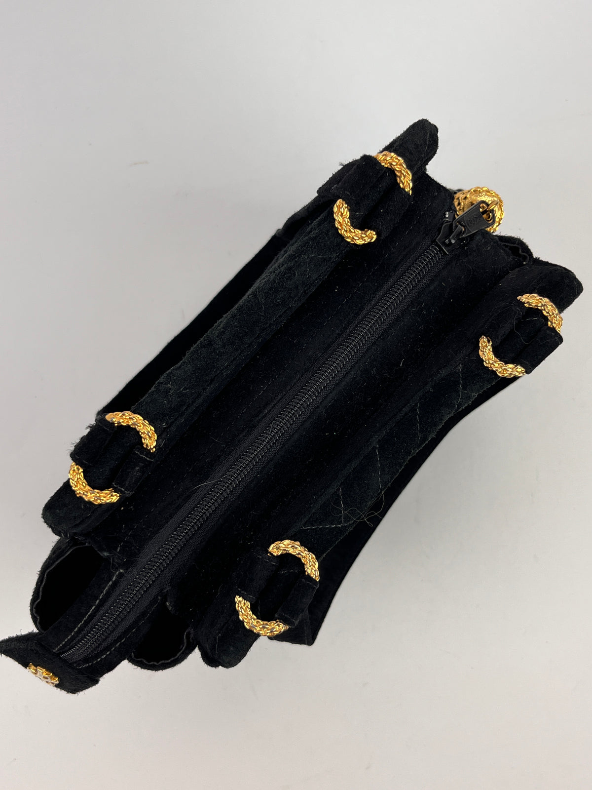 Vintage Quilted Suede Bag